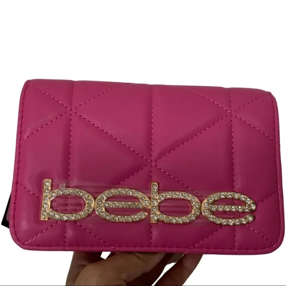 NWT. Bebe Pink Crossbody bag - Picture 2 of 16